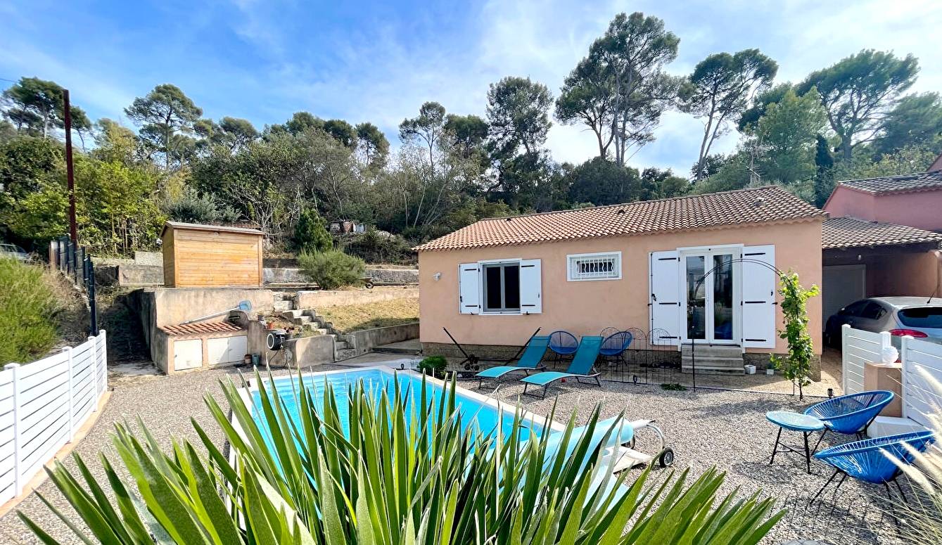 Maison de plain-pied avec piscine et garage à vendre quartier Brémond à La Seyne