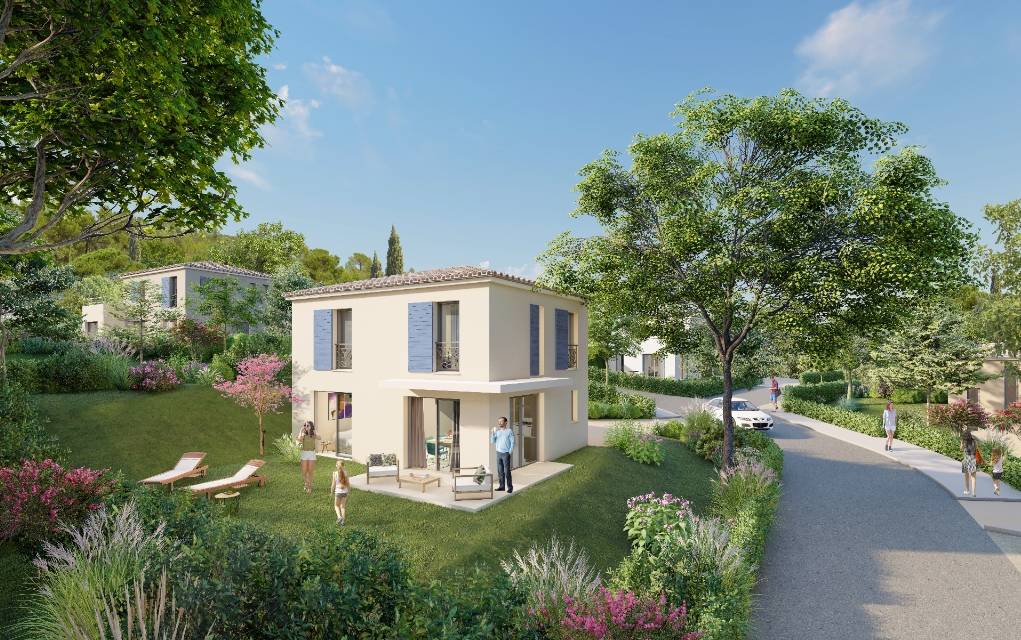 Lotissement de 9 villas provençales en construction neuve VEFA à La Seyne