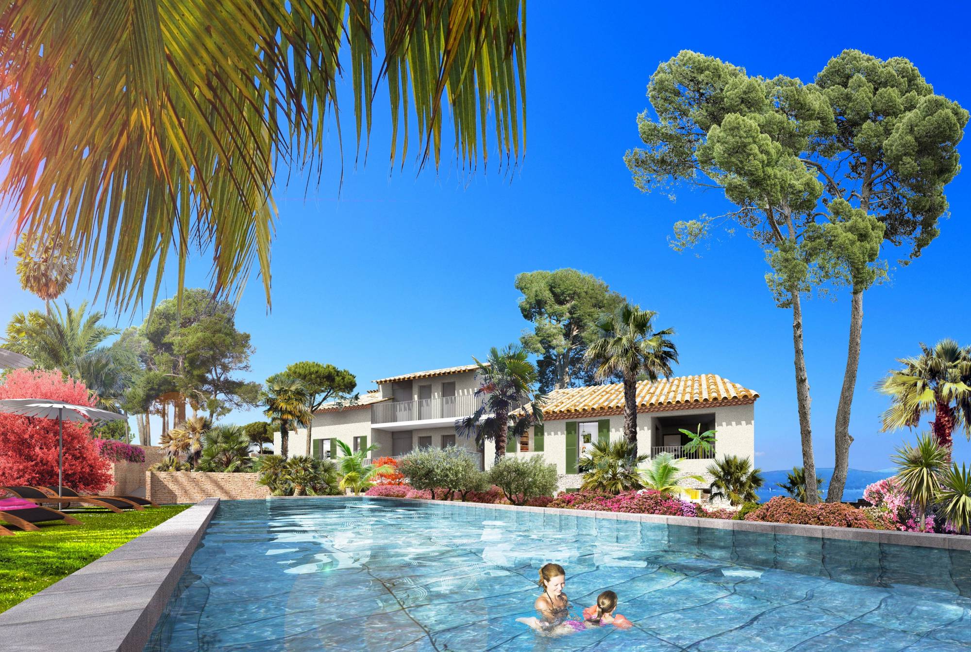 Résidence avec piscine dans le Golfe de Saint-Tropez